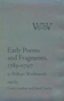 Hardcover Early Poems and Fragments, 1785 1797 Book