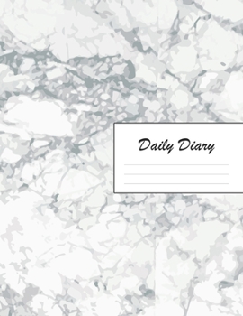 Daily Diary: Blank 2020 Journal Entry Writing Paper for Each Day of the Year | Marble Design Pattern White Grey Blue | January 20 - December 20 | 366 ... Your Life, Set Goals & Get Things Done