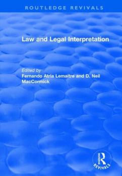 Hardcover Law and Legal Interpretation Book