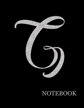 Paperback G Notebook- G Initial Letter Journal Notebook Grid Sturdy High Quality Premium White Paper 8.5x11 pages- Notebook For Woman - Journal For Man- Journal Book