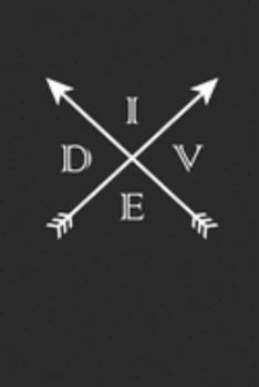 DIVE: Notebook Diving Planer Diver Notizbuch kariert squared Tauch Journal 6x9