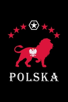 Polen Löwen Notizbuch: Schönes Polen Flaggen Notizbuch mit Löwe und 120 karierten Seiten im A5 Format (German Edition)