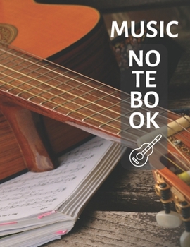 Music Notebook: Blank Sheet Music Notebook, Music Manuscript Paper, Composition Notebook, (110 Pages, 12 Staves per page, Blank, 8.5 x 11)