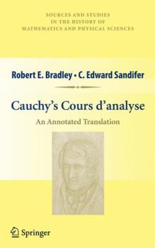 Hardcover Cauchy's Cours d'Analyse: An Annotated Translation Book