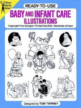 Paperback Ready-To-Use Baby and Infant Care Illustrations Book