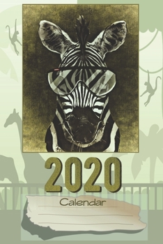 Paperback 2020 Calendar: Zookeeper, Zoo Fan Calendar, Planner, including a Bullet Grid Notes section. Bonus: 2020 + 2021 year overview calendar Book