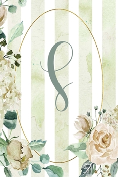 Paperback 2020 Weekly Planner, Letter S, Green Stripe Floral Design: 6"x9" Weekly Planner/Calendar Book