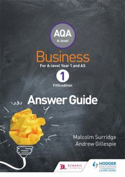 Paperback Aqa Business for a Level 1 (Surridge & Gillespie): Answers Book