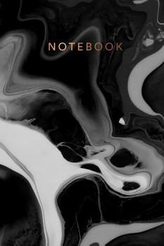 Notebook: Beautiful black marble ? Personal notes ? Daily diary ? Office supplies |  6 x 9 - Regular size notebook | 120 pages | College ruled (Black marbles small)