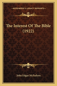 The Interest of the Bible