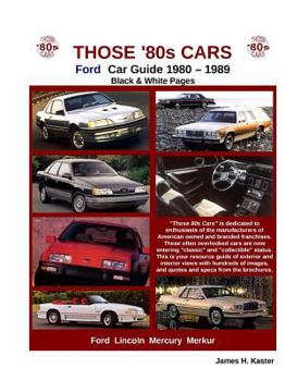 Paperback Those 80s Cars - Ford (Black & White) Book