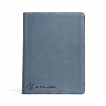 Imitation Leather CSB Life Counsel Bible, Slate Blue Leathertouch, Indexed: Practical Wisdom for All of Life Book