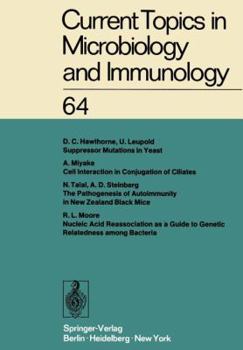 Paperback Current Topics in Microbiology and Immunology: Ergebnisse Der Mikrobiologie Und Immunitätsforschung Volume 64 Book