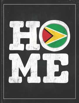 Home: Guyana Flag Planner for Guyanese Coworker Friend from Georgetown  Undated Planner Daily Weekly Monthly Calendar Organizer Journal