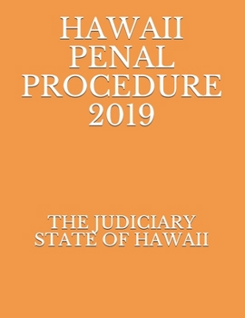 Paperback Hawaii Penal Procedure 2019 Book