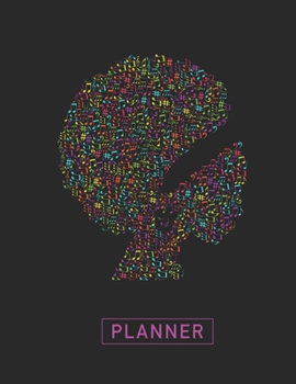 Planner: Black Afro Woman 2 Year Weekly Planning Organizer | 2020 - 2021 | January 20 - December 21 | Writing Notebook | Productive Datebook Calendar Schedule | Plan Days, Set Goals & Get Stuff Done