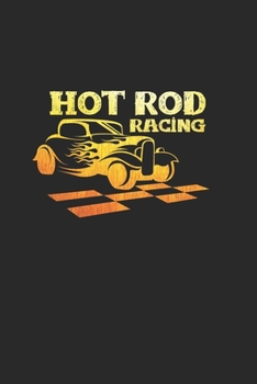 Paperback hot rod racing: 6x9 HotRods - dotgrid - dot grid paper - notebook - notes Book