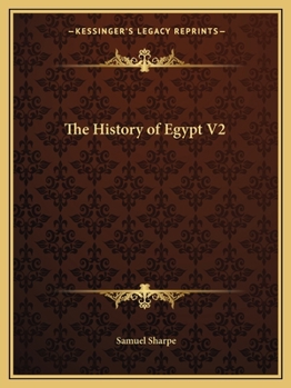 Paperback The History of Egypt V2 Book