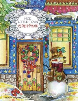 Paperback Adult Coloring Book: Nice Little Town Christmas Book