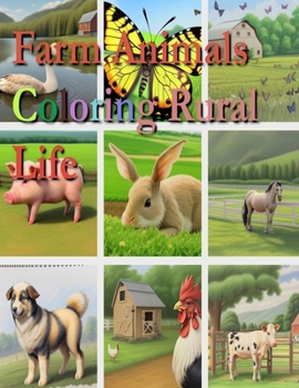 Paperback Farm Animals Coloring Rural Life Book