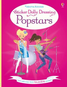 Paperback Sticker Dolly Dressing Popstars Book