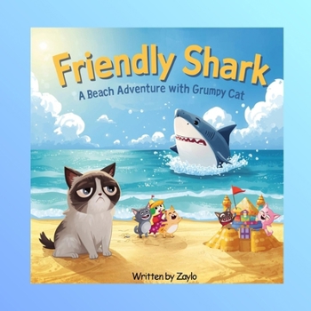 Friendly Shark: A Beach Adventure with Grumpy Cat