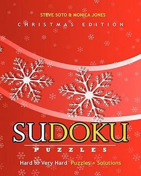 Paperback SUDOKU Puzzles - Christmas Edition, Hard to Very Hard: Puzzles + Solutions Book