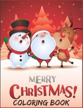 Paperback Merry Christmas colouring book: An enchanting Christmas colouring book