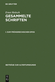 Hardcover Zum Frühgriechischen Epos [German] Book