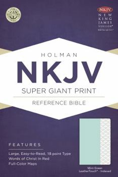 Imitation Leather Super Giant Print Reference Bible-NKJV [Large Print] Book