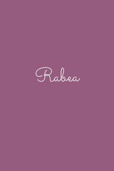 Paperback Rabea: notebook with the name on the cover, elegant, discreet, official notebook for notes, dot grid notebook, Book