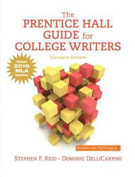 Paperback The Prentice Hall Guide for College Writers, MLA Update Book