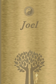 Joel: Personalized Name Journal/Notebook for Men - Masculine Metal-look Cover with Lined Writing Pages