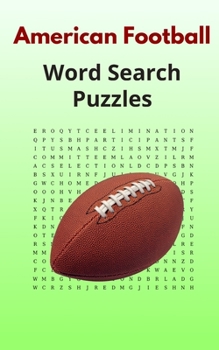 Paperback American Football Word Search Puzzles: Puzzle Book for Adults with Solutions Included Book