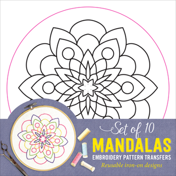 Paperback Mandalas Embroidery Transfers Book