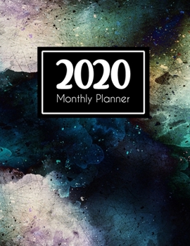 Paperback 2020 Monthly Planner: Weekly and Monthly - Jan 1, 2020 to Dec 31, 2020 - Calendar Agenda Book - January to December - Cute Appointment & Pro Book