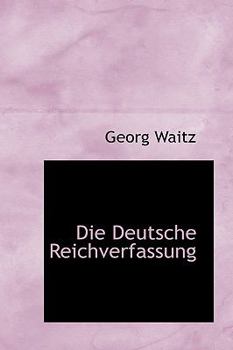 Paperback Die Deutsche Reichverfassung Book