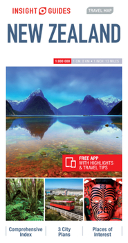 Map Insight Guides Travel Map of New Zealand, New Zealand Travel Guide Book