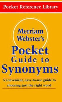 Paperback Merriam-Webster's Pocket Guide to Synonyms Book