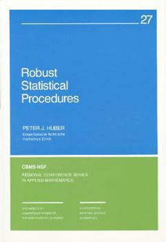 Paperback Robust Statistical Procedures Book