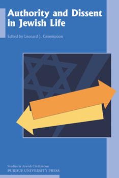 Paperback Authority and Dissent in Jewish Life Book
