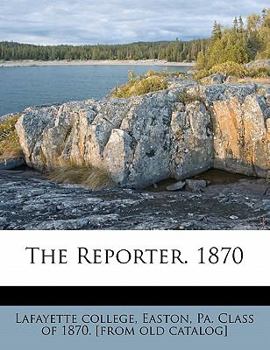 Paperback The Reporter. 1870 Book