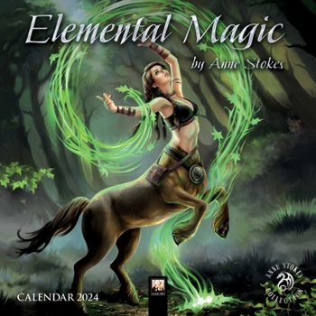 Calendar Anne Stokes: Elemental Magic Mini Wall Calendar 2024 (Art Calendar) Book