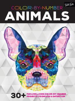 Paperback Color-By-Number: Animals: 30+ Fun & Relaxing Color-By-Number Projects to Engage & Entertain Book