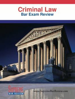 Paperback Criminal Law: Bar Exam Review Book