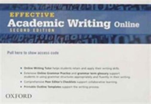 Misc. Effective Academic Writing 2nd Edition Student Access Card Book