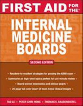 Paperback First Aid for the Internal Medicine Boards Book