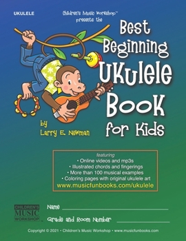 Paperback Best Beginning Ukulele Book for Kids: Easy learn how to play ukulele method for beginner students and children of all ages with essential chords, song Book