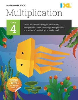 Paperback IXL Math Workbook: Grade 4 Multiplication Book