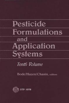 Hardcover Pesticide Formulations and Application Systems Book